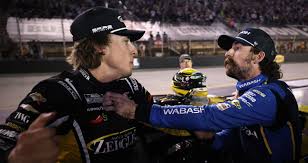 Blaney, Hocevar trade punches on pit road after late Bristol contact — NASCAR.com