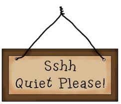 Image result for quiet sign