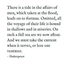 Shakespeare - There is a tide ... | Quotes | Pinterest | Julius ... via Relatably.com