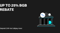 Up to 25% BGB rebate: Deposit ZAR via Callpay now!