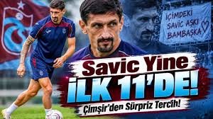 Trabzonspor’da Savic tercihi şaşırttı: Çimşir’den beklenmeyen 11