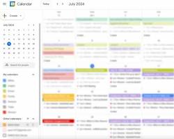 Изображение: family using a shared digital calendar to plan their week, with AI helping to coordinate schedules and suggest activities