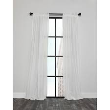 Orren Ellis Decklan Ange Solid Semi-Sheer Rod Pocket Single Curtain Panel | Wayfair
