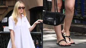 Dakota Fanning Gives the Thong Sandal Trend a Tenniscore Spin for Polo Ralph Lauren