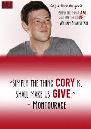 Cory Monteith&#39;s quotes, famous and not much - QuotationOf . COM via Relatably.com