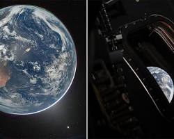 NASA Artemis II Earth first high resolution photos from space 2026 Reid Wiseman, AI generated