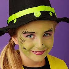 Resultado de imagen de maquillaje de halloween para niños de brujas