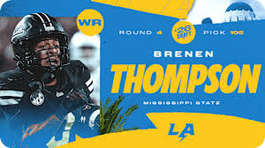 brenen thompson selected by los angeles chargers in nfl draft