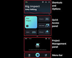 Image of FilmoraGo mobile app interface