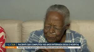 Família e equipe médica fazem festa de aniversário de 100 anos para paciente do Paraná sob cuidados paliativos