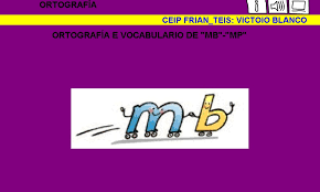 Resultado de imagen de PALABRAS CON MB Y MP