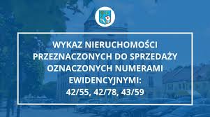 WYKAZ NIERUCHOMOŚCI PRZEZNACZONYCH DO SPRZEDAŻY