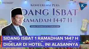 Menag Ungkap Alasan Sidang Isbat 1 Ramadhan Digelar di Hotel, Bukan di Kantor Kemenag