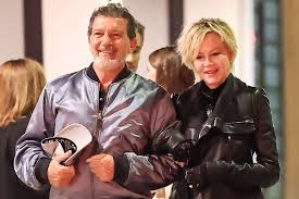Antonio Banderas and Melanie Griffith Are Friendly Exes as They Leave L.A. Restaurant Arm-in-Arm