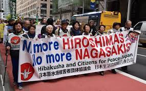 今こそ「ノーモア・ヒロシマ」訴え 被爆者らがNY中心部を行進