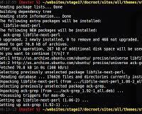 Image of terminal showing sudo apt install command