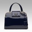 Navy Patent Bag - ShopStyle UK