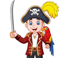 Image of pirate captain holding a sword