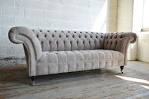 Fabric chesterfield sofa