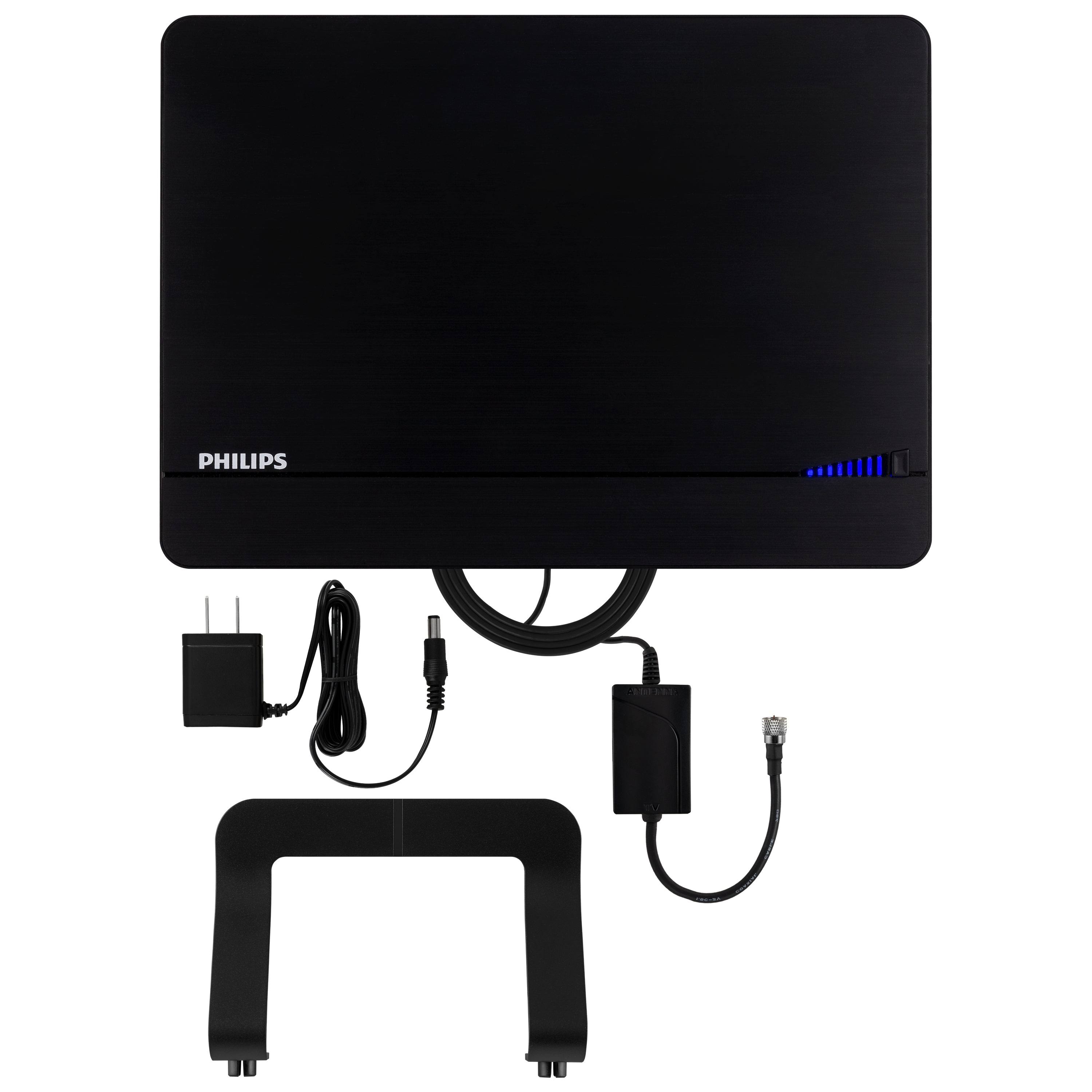 Philips Elite Indoor Amplified Signal Finder TV Antenna