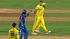WATCH: Tilak Varma, Jamie Overton Clash in Heated Moment During MI vs CSK Showdown
