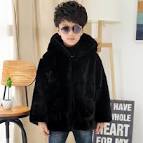 Kids Faux Fur Coats - m