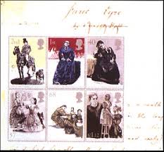 Képtalálat a következőre: „Charlotte Brontë stamp”