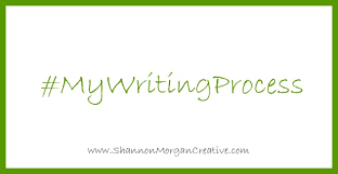 a green square with a hash tag inside that says #MyWritingProcess