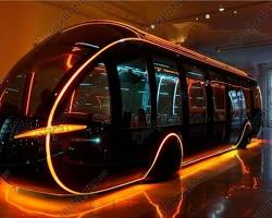 Image of futuristic autonomous electric vehicle concept