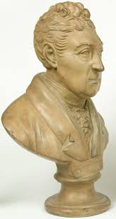 E. Luigi Persico (1791-1860). Marquis de Lafayette, Marie Joseph Paul Yves Roch Gilbert Du Motier (1757-1834), c. 1825. Plaster. 26&quot; x 17&quot; x 12&quot;. - Persico-MarquisdeLafayette