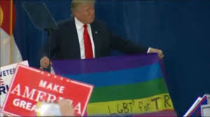 Résultat de recherche d'images pour "trump lgbt flag"