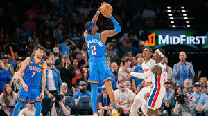 SGA's 33 Points Lead Thunder Past Short-Handed Pistons for 11th Straight Win
