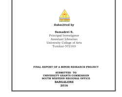 Image of Research Project at Tumkur University