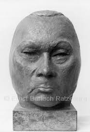 Barlach Foto - Maske Paul Wegener I - Bronze - H 37.6cm