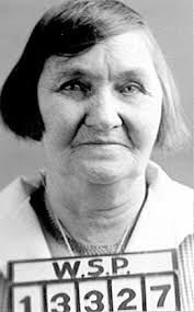 Mary Eleanor Smith (1866-1966), Washington State Penitentiary mug shot, Walla Walla, October 16, 1930. Courtesy Washington State Archives - MaryEleanorSmith1930