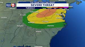 Scattered showers expected this evening