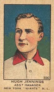 1919 W514 Strip Card Hugh Jennings #106 (Giants) Baseball Card - 56576