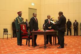 Image result for magufuli sworn in cabinet