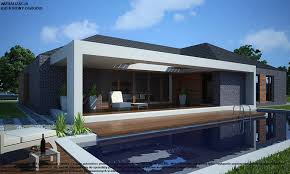 Znalezione obrazy dla zapytania dom jednorodzinny z basenem