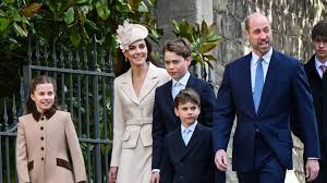 Los príncipes de Gales y sus hijos protagonizan la misa del Domingo de Pascua, marcada por grandes ausencias