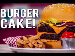 Résultat de recherche d'images pour "cheeseburger that looks like cake"