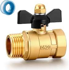 Amazon.com : YELUN Garden Hose Brass Shut Off Valve Full ...