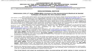 Assam NEET UG 2025 provisional merit list out at dme.assam.gov.in: Check direct link to download here