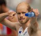 Bostjan Buc of Slovenia celebrates after he qualified for finals in the Mens 3000m Steeplechase Heat - I0000s7QZ8Fmb1EI