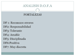 Resultado de imagen para debilidades dofa