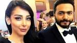 زوجة تامر حسني تخطف الأنظار