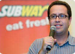 Jared Fogle speaking at a SUBWAY® Restaurant in Christchurch, New Zealand - August 2008 - Jared_SubwayLogo