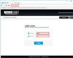 Logging in to a router's web interface