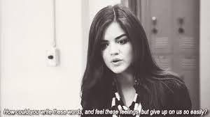 Aria Montgomery (to Ezra Fitz) | Shows&lt;3 | Pinterest | Ezra Fitz ... via Relatably.com