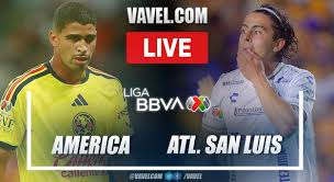 América 1-0 San Luis LIVE Score: Raphael Veiga scores the first goal (1-0)